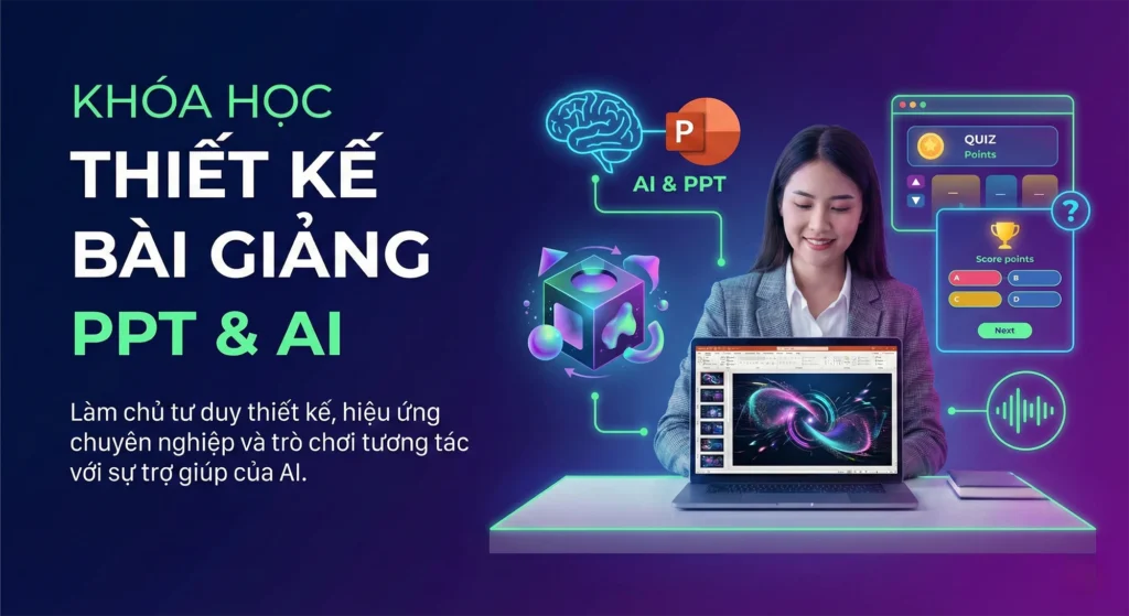 Khóa học Thiết kế bài giảng PPT và AI